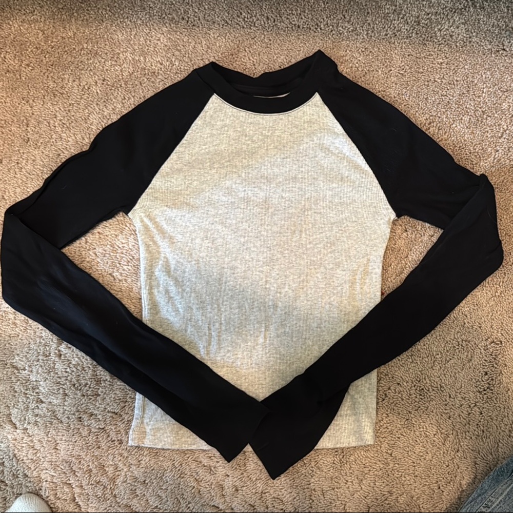 Black and Gray Women's Top